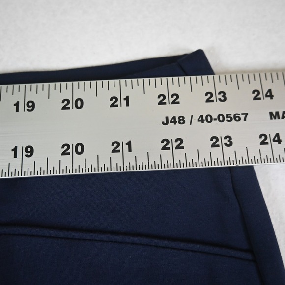 Investments 3X Navy Blue Ponte Pull On Bootcut Dress Womens Pants - Picture 2 of 9